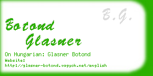 botond glasner business card